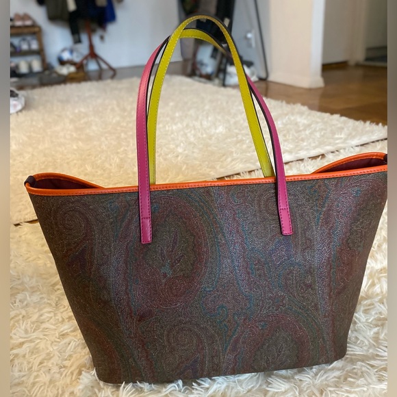 PAISLEY SHOPPING BAG WITH MULTI-COLOUR DETAILS - Picture 3 of 14